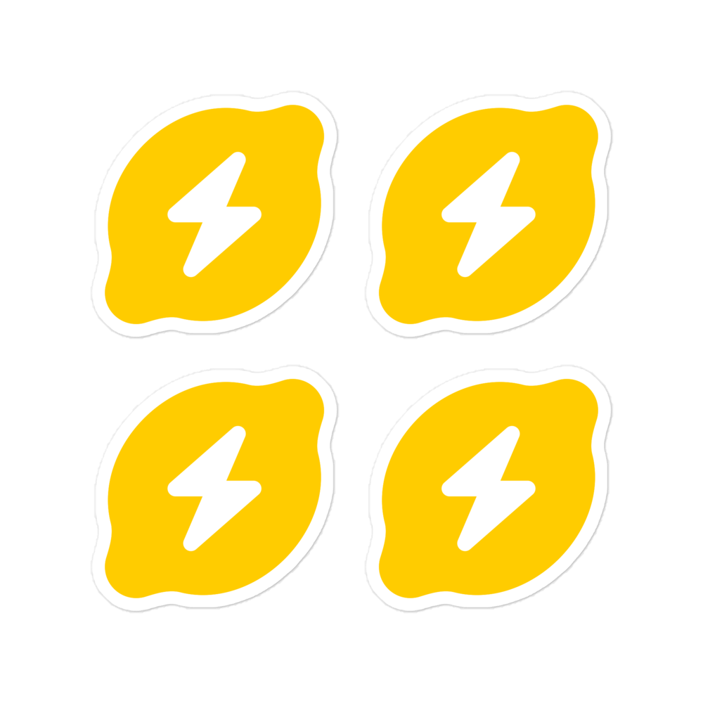 laserlemon stickers (sheet of 4)